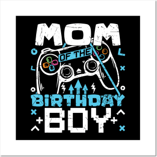 Mom of the Birthday Boy Matching Video Game Birthday Party Posters and Art